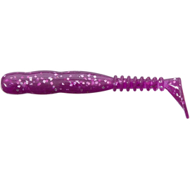 Силикон Reins Rockvibe Shad 4" 428 Purple Dynamite (12 шт/уп.), Длина силикона: 4.0" (10,16 см), Расцветка силикона: 428 Purple Dynamite, фото 
