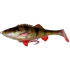 Силікон Savage Gear 4D Perch Shad SS 175mm 67.0g #01 Perch (поштучно), Довжина силікону: 175mm, Колір силікону: 01 Perch, фото 