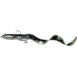 Силікон Savage Gear 4D Real Eel 200mm 38.0g Black/Green/Pearl PHP (поштучно), Довжина силікону: 200mm, Колір силікону: Black/Green/Pearl PHP, фото 
