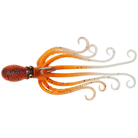 Силікон Savage Gear 3D Octopus 150mm 70.0g UV Orange Glow (поштучно), Довжина силікону: 150mm, Колір силікону: UV Orange Glow, фото 