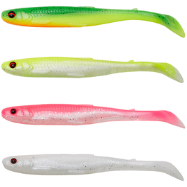 Силікон Savage Gear Slender Scoop Shad 130mm 12.0g Dark Water Mix (4 шт/уп), Довжина силікону: 130mm, Колір силікону: Dark Water Mix, фото 