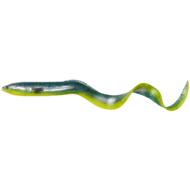 Силікон Savage Gear 3D Real Eel Loose Body 150mm 12.0g Green Yellow Glitter (поштучно), Довжина силікону: 150mm, Колір силікону: Green Yellow Glitter, фото 