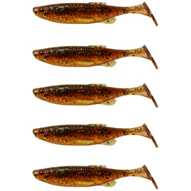 Силікон Savage Gear Fat Minnow T-Tail 105mm 11.0g Motoroil UV (5 шт/уп), Довжина силікону: 105mm, Колір силікону: Motoroil UV (5 шт/уп, фото 