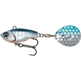 Тейл-спінер Savage Gear Fat Tail Spin 80mm 24.0g Blue Silver, фото 