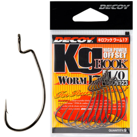 Крючок Decoy Worm17 Kg Hook #6 (9 шт/уп), фото 