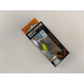 Блешня Savage Gear Grub Spinners #2 5.8g Silver Yellow, Вага блешні: 5.8g, Колір блешні: Silver Yellow, фото 
