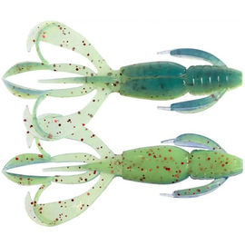 Силікон Keitech Crazy Flapper 2.4" (10 шт/уп),, колір: ea#20 violet chart red fl, Довжина силікону: 2.4" (6.1 см), Колір силікону: EA#20 Violet Chart Red Fl, фото 