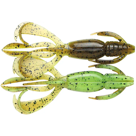 Силікон Keitech Crazy Flapper 2.4" (10 шт/уп),, колір: 401 green pumpkinpp.chart, Довжина силікону: 2.4" (6.1 см), Колір силікону: 401 Green Pumpkinpp.Chart, фото 