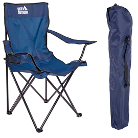 Стілець розкладний SKIF Outdoor Comfort Plus (посилений). Колір: синій, до 120кг (з чохлом), Колір: синій, Рекомендуєме навантаження: 120 кг, фото 