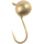 Мормишка вольфрамова Viking Fishing Round 0.19g 2.5mm Gold (5шт), Размер/Вес: 2.5мм/0.19г, Колір мормишки: Gold, фото 