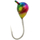 Мормишка вольфрамова Viking Fishing Round+drop 0.18g 2.5mm Rainbow (5шт), Розмір/Вага: 2.5мм/0.18г, Колір мормишки: Rainbow, фото 