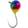 Мормишка вольфрамова Viking Fishing Round+drop 0.65g 4mm Rainbow (5шт), Розмір/Вага: 4мм/0.65г, Колір мормишки: Rainbow, фото 