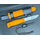 Ніж Morakniv Kansbol Survival Kit. Orange, сталь - Sandvik 12C27, руків’я - пластик, довжина загальна - 226 мм, довжина клинка - 109 мм, звичайна різальна кромка, фото 