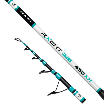 Удилище серфовое Brain Axent Tele Surf 4.20m max 200g, фото 