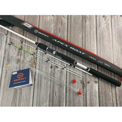 Фідер Brain Apex Boat 1.80m max 150g (3 вершинки), Модель: 1.80m max 150g, фото , изображение 8