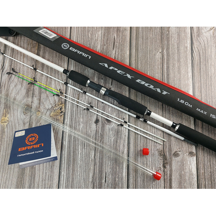 Фідер Brain Apex Boat 1.80m max 150g (3 вершинки), Модель: 1.80m max 150g, фото , изображение 9