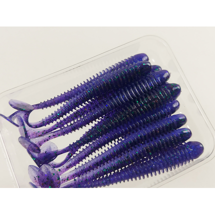 Силикон Keitech Swing Impact 2.5" (10 шт/упак) ц:408 electric june bug, Длина силикона: 2.5" (6.3 см), Расцветка силикона: 408 Electric June Bug, фото , изображение 8