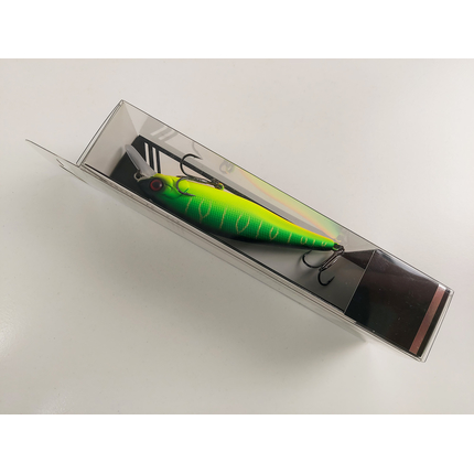 Воблер Jackall Squad Minnow 95SP 95mm 14.0g Mat Tiger, Розмір/Вага: 95мм/14г, Колір воблера: Mat Tiger, фото , изображение 4