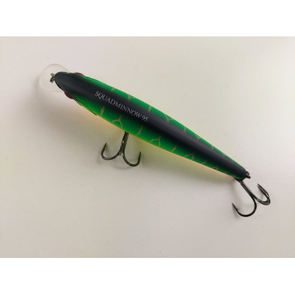 Воблер Jackall Squad Minnow 95SP 95mm 14.0g Mat Tiger, Розмір/Вага: 95мм/14г, Колір воблера: Mat Tiger, фото , изображение 7