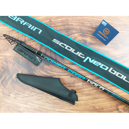 Болонське вудлище Brain Scout Neo Bolo 4800 4.75m 50-120g (телескопічне, з кільцями) + чохол та захист на кільця, Довжина: 4.75m, фото , изображение 6