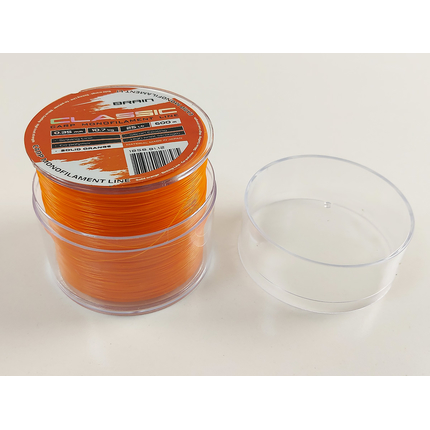 Жилка Brain Classic Carp Line 600m 0,35mm 10,7kg 25lb Solid orange, Діаметр: 0.35mm, Розмотування: 600m, Колір: Solid orange, фото , изображение 5