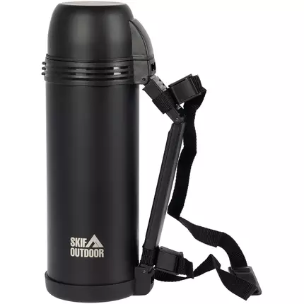 Термос SKIF Outdoor Caravanner, 2л (чорний матовий), Колір: чорний, Об'єм (л): 2.0, фото 
