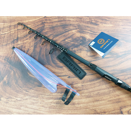 Карповое удилище Brain Apex Tele Carp Black 3.60m 3.5lbs (телескопическое), Модель: 3.60m, фото , изображение 9