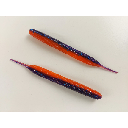 Силікон Keitech Sexy Impact 3.8" (10 шт/упак), колір:pal#09 violet fire, Довжина силікону: 3.8" (9.7 см), Колір силікону: PAL#09 Violet Fire, фото , изображение 4