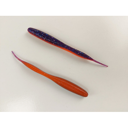 Силікон Keitech Sexy Impact 3.8" (10 шт/упак), колір:pal#09 violet fire, Довжина силікону: 3.8" (9.7 см), Колір силікону: PAL#09 Violet Fire, фото , изображение 5