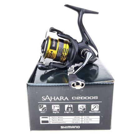 Котушка Shimano Sahara FJ C2000S (підшип. 4+1), 5.0:1, Розмір шпулі: C2000S, фото , изображение 8