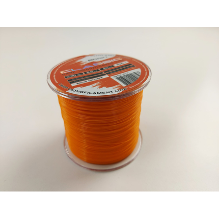 Жилка Brain Classic Carp Line 600m 0,30mm 8,8kg 20lb Solid orange, Діаметр: 0.30, Розмотування: 600, Колір: Solid orange, фото , изображение 6