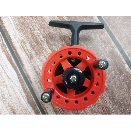 Котушка болонської вудки Viking Fishing Pro 65L (червона) з подовженою лапкою, Розмір шпулі: 65, Модель: червона з лапкою, фото , изображение 7