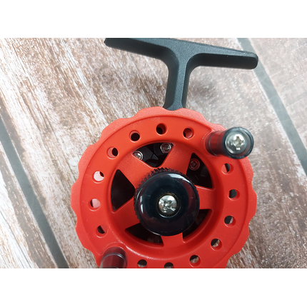 Котушка болонської вудки Viking Fishing Pro 65L (червона) з подовженою лапкою, Розмір шпулі: 65, Модель: червона з лапкою, фото , изображение 8