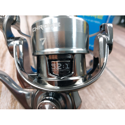 Котушка Select Chrome 2500 (6+1 підшипник) — спінінгова універсальна, легкий хід, Розмір шпулі: 2500, фото , изображение 11