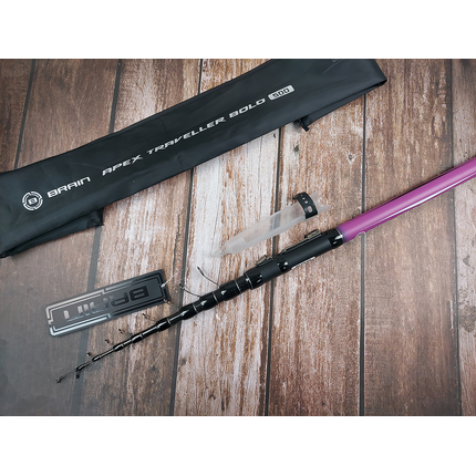 Удилище болонское Brain Apex Traveller 5.00m, Довжина: 5m, Тип вудлища: з кільцями (болонське), фото , изображение 13