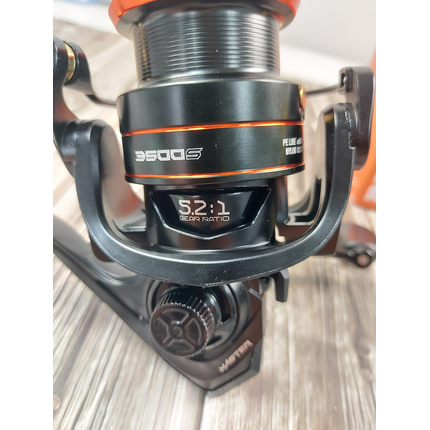 Котушка Select Master 3500S (4+1 підшипник, 5.2:1) — потужна спінінгова котушка з низькопрофільною щпулею, для джига та воблерів, Розмір шпулі: 3500S, фото , изображение 7