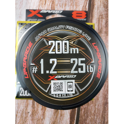 Шнур YGK X-Braid Upgrade X8 200m #1.2/0.185mm 25lb/11.3kg, Діаметр: #1.2/0.185mm, Розмотування: 200m, фото , изображение 6