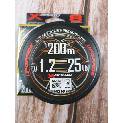 Шнур YGK X-Braid Upgrade X8 200m #1.2/0.185mm 25lb/11.3kg, Діаметр: #1.2/0.185mm, Розмотування: 200m, фото , изображение 7