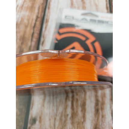 Жилка Brain Classic Carp Line 150m 0,28mm 7,9kg 18lb Solid orange, Діаметр: 0.28mm, Розмотування: 150m, Колір: Solid orange, фото , изображение 7
