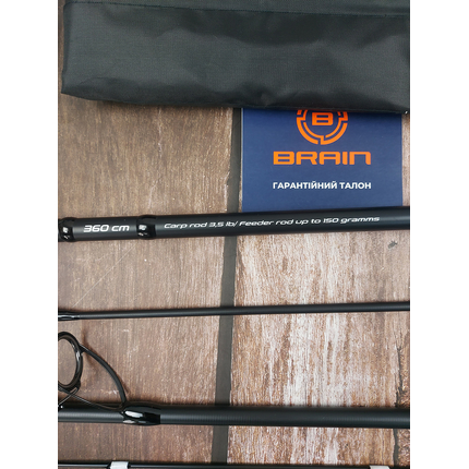Карп-фідер Brain Storm Twin 3.60m 3.5lbs/max 150g (4 квівертипи), Модель: 3.6m 150g, фото , изображение 11