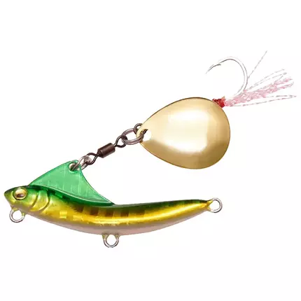 Тейл-спінер Megabass Sokoppa 10.0g Green Gold, Вага блешні: 10г, Колір блешні: Green Gold, фото 