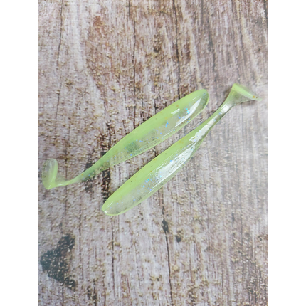 Силікон Keitech Easy Shiner 2" (12 шт/уп),, колір: ea#19 electric chart shad, Довжина силікону: 2" (5.1 см), Колір силікону: EA#19 Electric Chart Shad, фото , изображение 5