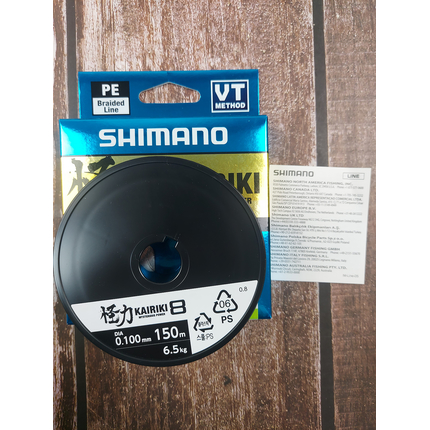 Шнур Shimano Kairiki 8 PE 150m 0.10mm 6.5kg салатовий (Japan), Діаметр: 0.10mm, Розмотування: 150m, Колір: салатовий, фото , изображение 9