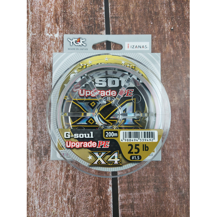 Шнур YGK G-Soul X4 Upgrade 200m #1.5/25lb ц:серый, Диаметр: #1.5/0.205mm, Размотка: 200m, Выберите цвет: серый, фото , изображение 5