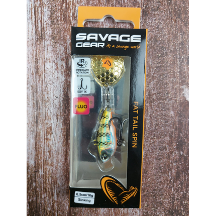Тейл-спінер Savage Gear Fat Tail Spin 65mm 16.0g Perch, фото , изображение 2