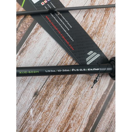 Кастинговий спінінг Favorite X1C X1.1 (2024) 602H 1.83m 12-36g Ex.Fast (спінінг під мультиплікаторну котушку), Модель: 1.83m 12-36g, фото , изображение 7