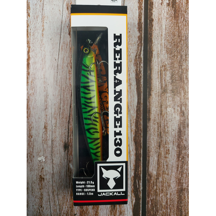 Воблер Jackall Rerange 130SP 21.1г Hot Tiger, Розмір/Вага: 130мм/21.1г, Колір воблера: Hot Tiger, фото , изображение 2