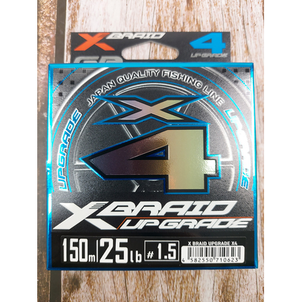 Шнур YGK X-Braid Upgrade X4 150m #1.5/0.205mm 25Lb/11.3kg, Діаметр: #1.5/0.205mm, Розмотування: 150m, фото , изображение 5