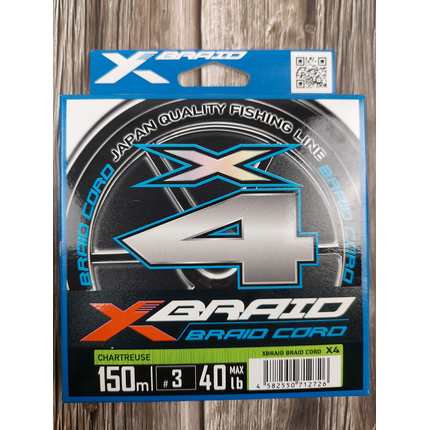 Шнур YGK X-Braid Braid Cord X4 150m #3.0, Диаметр: #3.0/0.296mm, фото , изображение 4