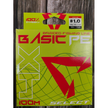 Шнур риболовний Select Basic PE 100m, 0.14mm, 15Lb/6.8kg, колір: помаранчевий, Діаметр: 0.14mm, Розмотування: 100m, Колір: помаранчевий, фото , изображение 2